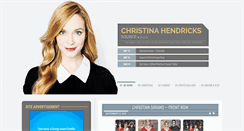 Desktop Screenshot of christina-hendricks.us